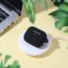 Techsuit Silicone Case for AirPods Pro 1 / 2, Smooth Ultrathin Material - Black