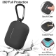 Techsuit Silicone Case for AirPods Pro 1 / 2, Smooth Ultrathin Material - Black