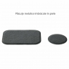 Techsuit (2 pack) Metal Plate (MP02) with PU Leather Cover - Black