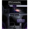 Yesido FM Modulator and Car Charger (Y70) Dual-Port USB-C + USB-A, Bluetooth 5.3, 15W - Black