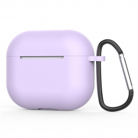 Techsuit Silicone Case for AirPods 4, Smooth Ultrathin Material - Purple