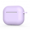 Techsuit Silicone Case for AirPods 4, Smooth Ultrathin Material - Purple