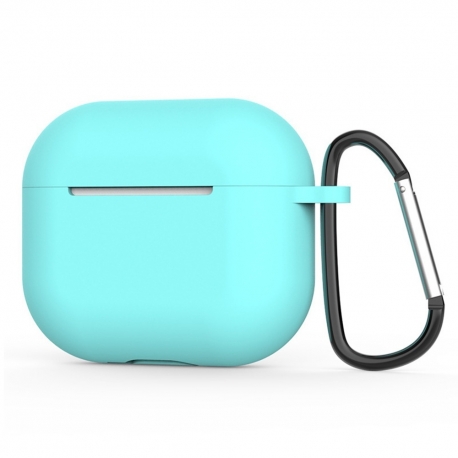 Techsuit Silicone Case for AirPods 4, Smooth Ultrathin Material - Turquoise