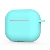 Techsuit Silicone Case for AirPods 4, Smooth Ultrathin Material - Turquoise