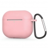 Techsuit Silicone Case for AirPods 4, Smooth Ultrathin Material - Dark Pink