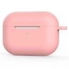 Techsuit Silicone Case for AirPods 4, Smooth Ultrathin Material - Dark Pink