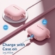 Techsuit Silicone Case for AirPods 4, Smooth Ultrathin Material - Dark Pink