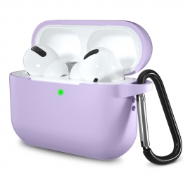 Techsuit Silicone Case for AirPods Pro 1 / 2, Smooth Ultrathin Material - Purple