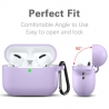 Techsuit Silicone Case for AirPods Pro 1 / 2, Smooth Ultrathin Material - Purple