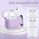 Techsuit Silicone Case for AirPods Pro 1 / 2, Smooth Ultrathin Material - Purple