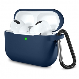 Techsuit Silicone Case for AirPods Pro 1 / 2, Smooth Ultrathin Material - Navy Blue