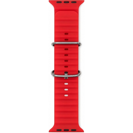 Vivid Apple Watch Strap Silicone WB01 (49/45/44/42mm) Red