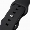 Vivid Apple Watch Strap Silicone WB02 (49/45/44/42mm) Black