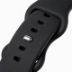 Vivid Apple Watch Strap Silicone WB02 (49/45/44/42mm) Black