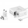 POWERTECH φορτιστής laptop PT-289 για Apple, 60W, 16.5V/3.65A, Λευκός