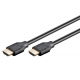 GOOBAY καλώδιο HDMI 2.1 61639, Ethernet ARC 8K/60Hz 48 Gbps, 1.5m, Μαύρο