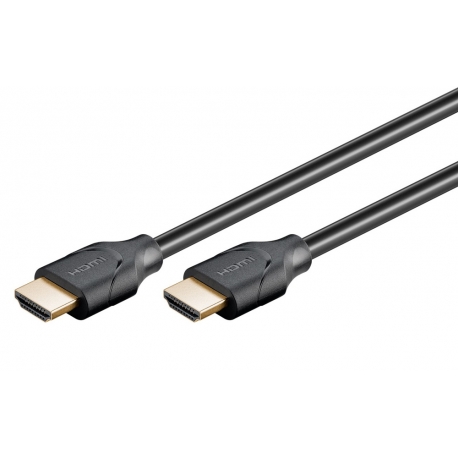 GOOBAY καλώδιο HDMI 2.1 61639, Ethernet ARC 8K/60Hz 48 Gbps, 1.5m, Μαύρο