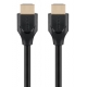 GOOBAY καλώδιο HDMI 2.1 61639, Ethernet ARC 8K/60Hz 48 Gbps, 1.5m, Μαύρο