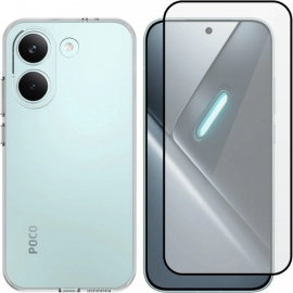 Vivid Set TPU Case + Full Face Tempered Glass Xiaomi Poco X8 Pro 5G