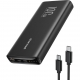 Charmast Powerbank LED 20000mAh 2xUSB 100W - Black