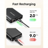 Charmast Powerbank LED 20000mAh 2xUSB 100W - Black