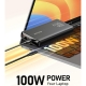 Charmast Powerbank LED 20000mAh 2xUSB 100W - Black