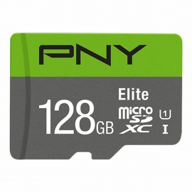 PNY Elite microSDXC UHS-I Class 10 U1 128GB With SD Adapter