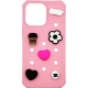 Vivid Silicone Pins Case Apple iPhone 15 Pro Max Pink