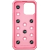 Vivid Silicone Pins Case Apple iPhone 15 Pro Max Pink