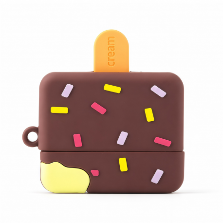 Vivid Airpods Case Ice Cream Apple Airpods Pro 3 Brown