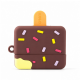 Vivid Airpods Case Ice Cream Apple Airpods Pro 3 Brown