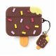 Vivid Airpods Case Ice Cream Apple Airpods Pro 3 Brown