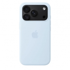 Apple iPhone 18 Pro Silicone Case with MagSafe Crisp Blue