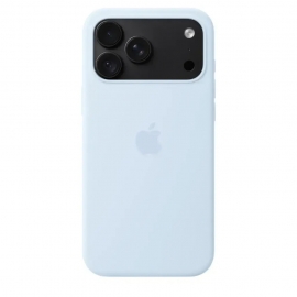 Apple iPhone 18 Pro Max Silicone Case with MagSafe Crisp Blue