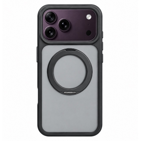 Vivid Skin Feel MagSafe Case With 360 Rotating Stand Apple iPhone 18 Pro / 17 Pro Black