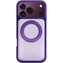 Vivid Skin Feel MagSafe Case With 360 Rotating Stand Apple iPhone 18 Pro / 17 Pro Purple
