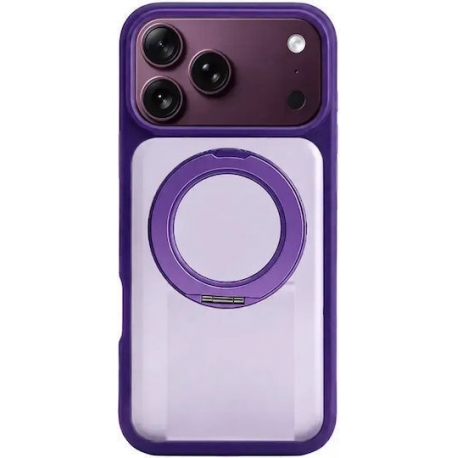 Vivid Skin Feel MagSafe Case With 360 Rotating Stand Apple iPhone 18 Pro / 17 Pro Purple