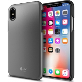 iLuv Stylish Case With Metallic Finish Apple iPhone X/Xs - Black (AIXMETFBK)