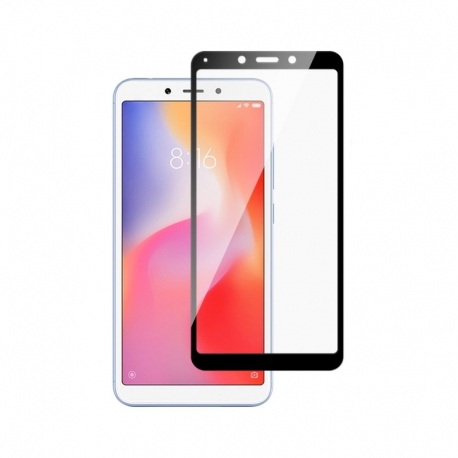 Home Screen Tempered Glass Full Cover Xiaomi Redmi 6/6A - Black