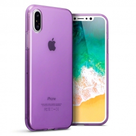 Terrapin Ημιδιάφανη Θήκη Σιλικόνης iPhone X - Purple
