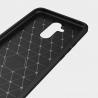 OEM TPU Carbon Back Cover Huawei Mate 20 Lite - Blue