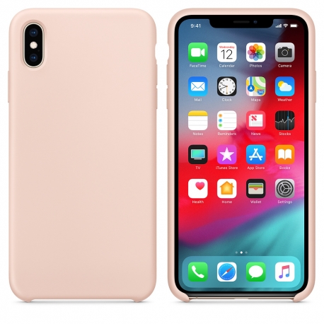 OEM Silicone Case Soft Flexible Rubber Cover iPhone XS Max - Pink