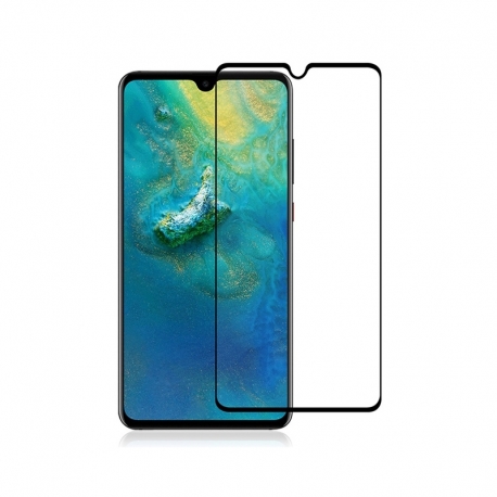 Home Screen Tempered Glass Full Cover Huawei Mate 20 - Black