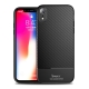 iPaky Carbon Fiber flexible cover TPU Case iPhone XR - Black