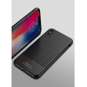 iPaky Carbon Fiber flexible cover TPU Case iPhone XR - Black