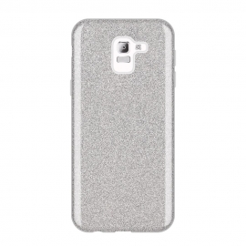 OEM Forcell Shining Case Samsung Galaxy J6 2018 - Silver