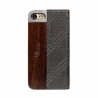 Uunique Book Case iPhone 7/8 Hard Shell - Trinity Emboss Grey