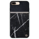 Uunique Back Case iPhone 7/8 Plus Hard Shell - Real Marble Black