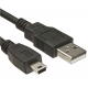 POWERTECH Καλώδιο USB 2.0 σε USB Mini, 1.5m, Black (CAB-U025)