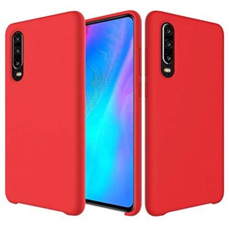 Silicone Case Soft Flexible Rubber Huawei P30 - Red